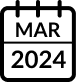 March 2024 calendar icon